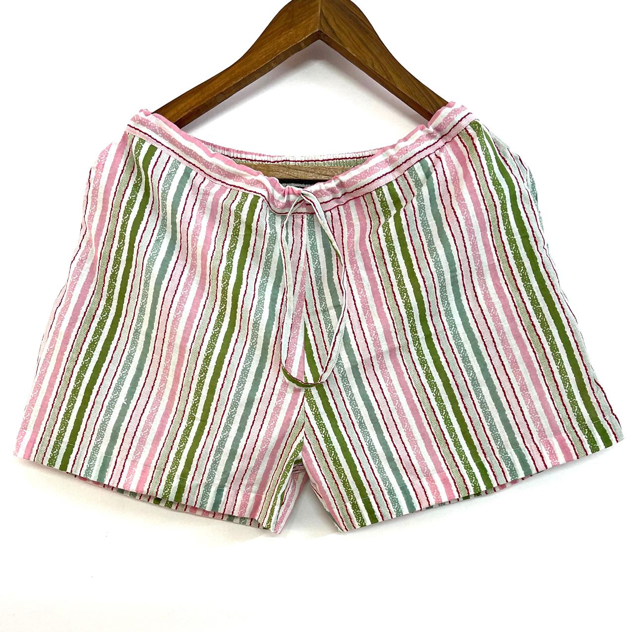 Green Pink Shorts