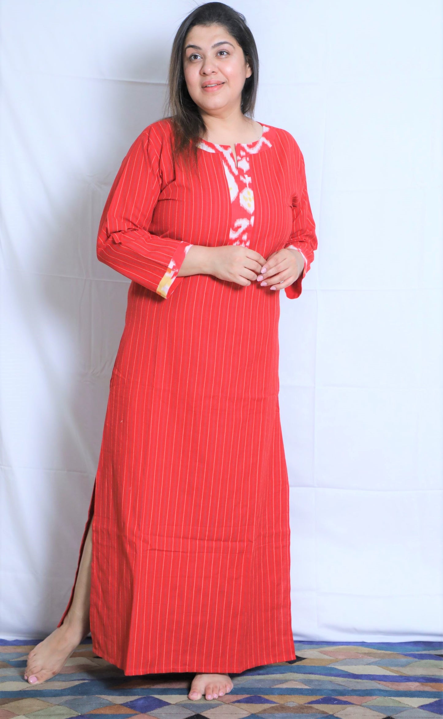 Garnet Red Long Nighty