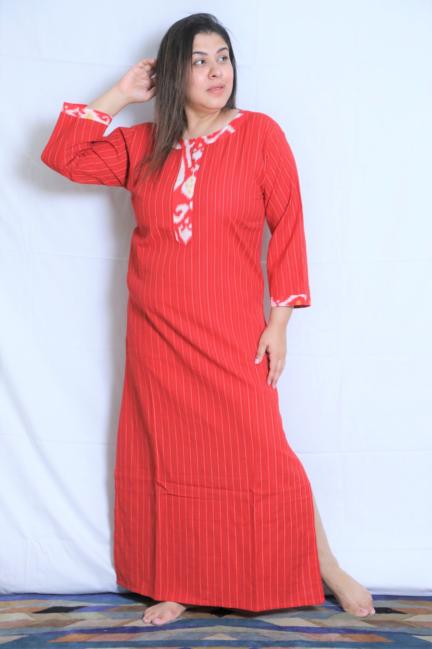 Garnet Red Long Nighty