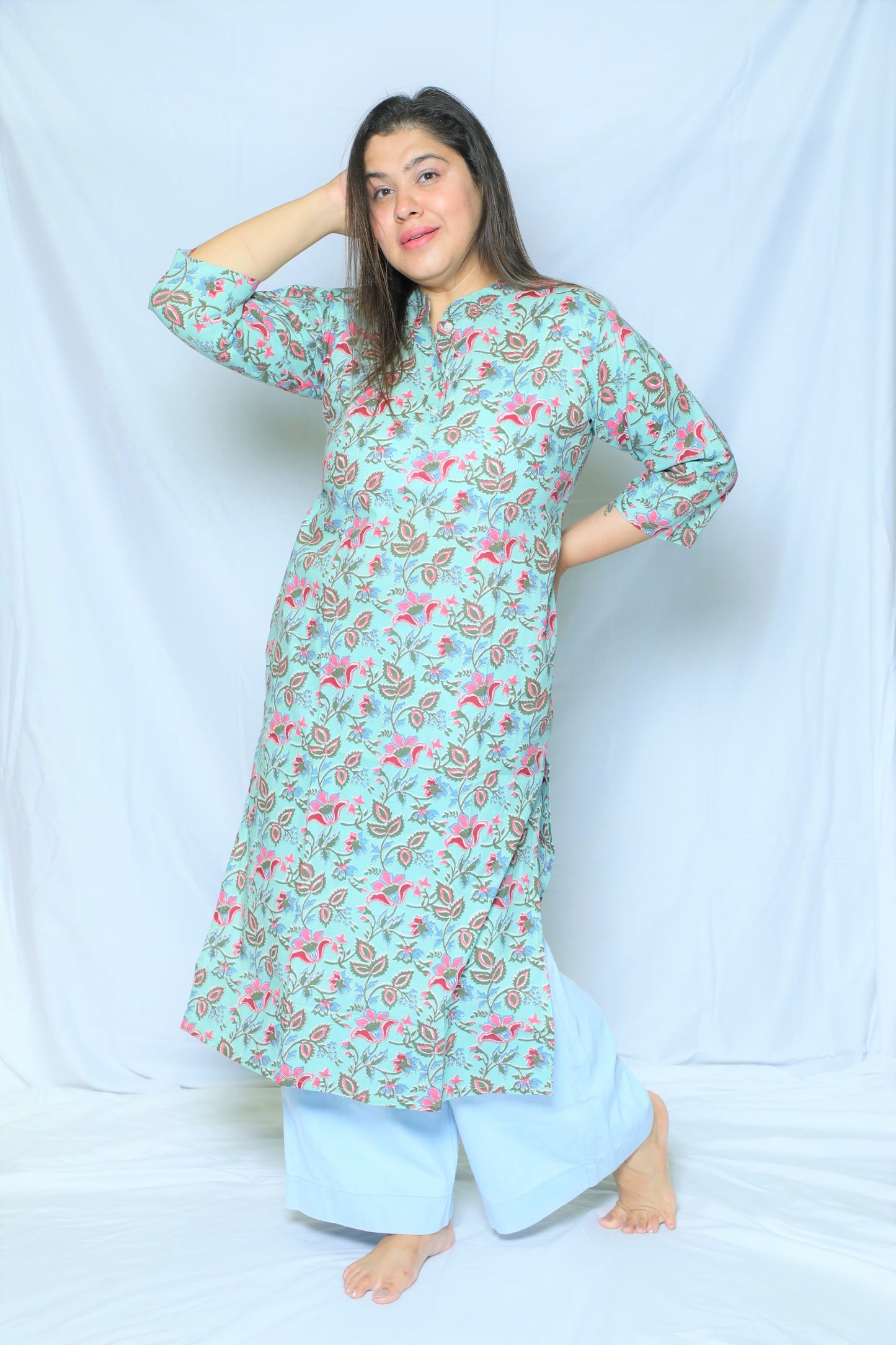 Sea Green Regular Kurta
