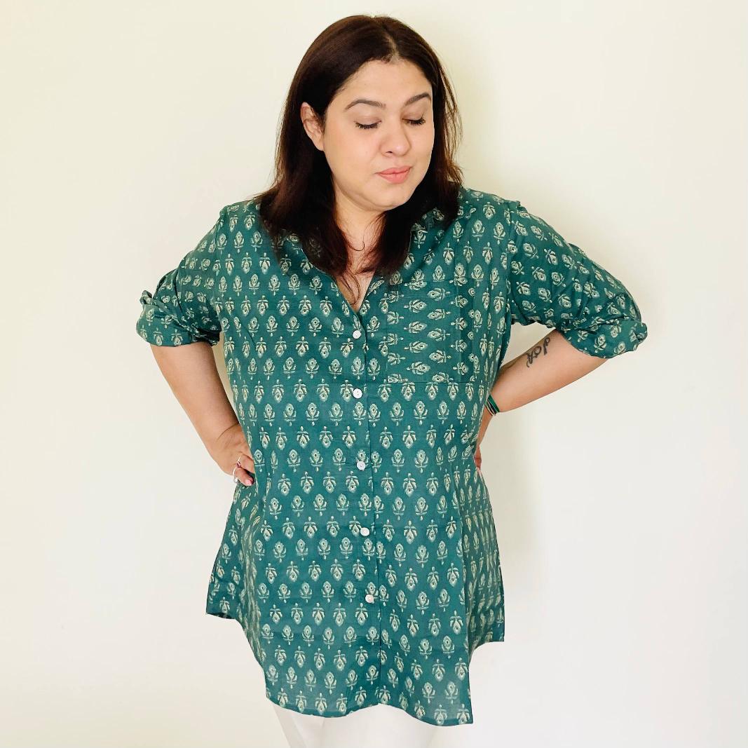 Saum Oversize Shirt