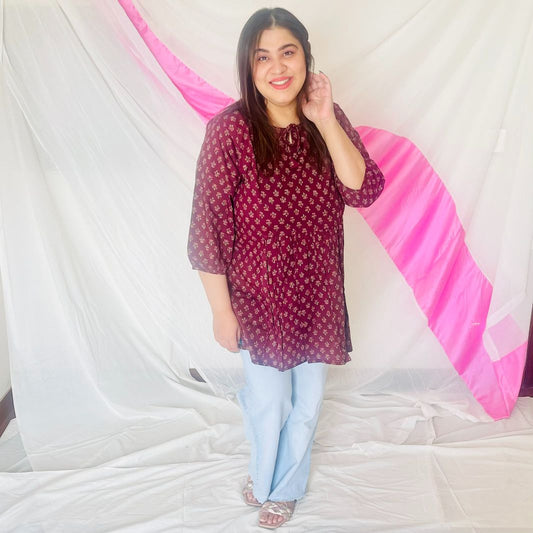 Amishi Gathered Top