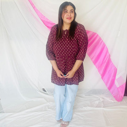 Amishi Gathered Top