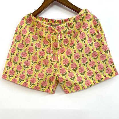 Yellow Pink Shorts