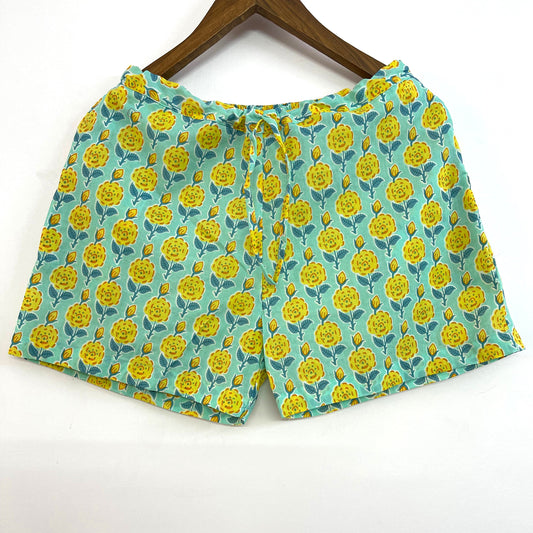 Yellow Blue Shorts