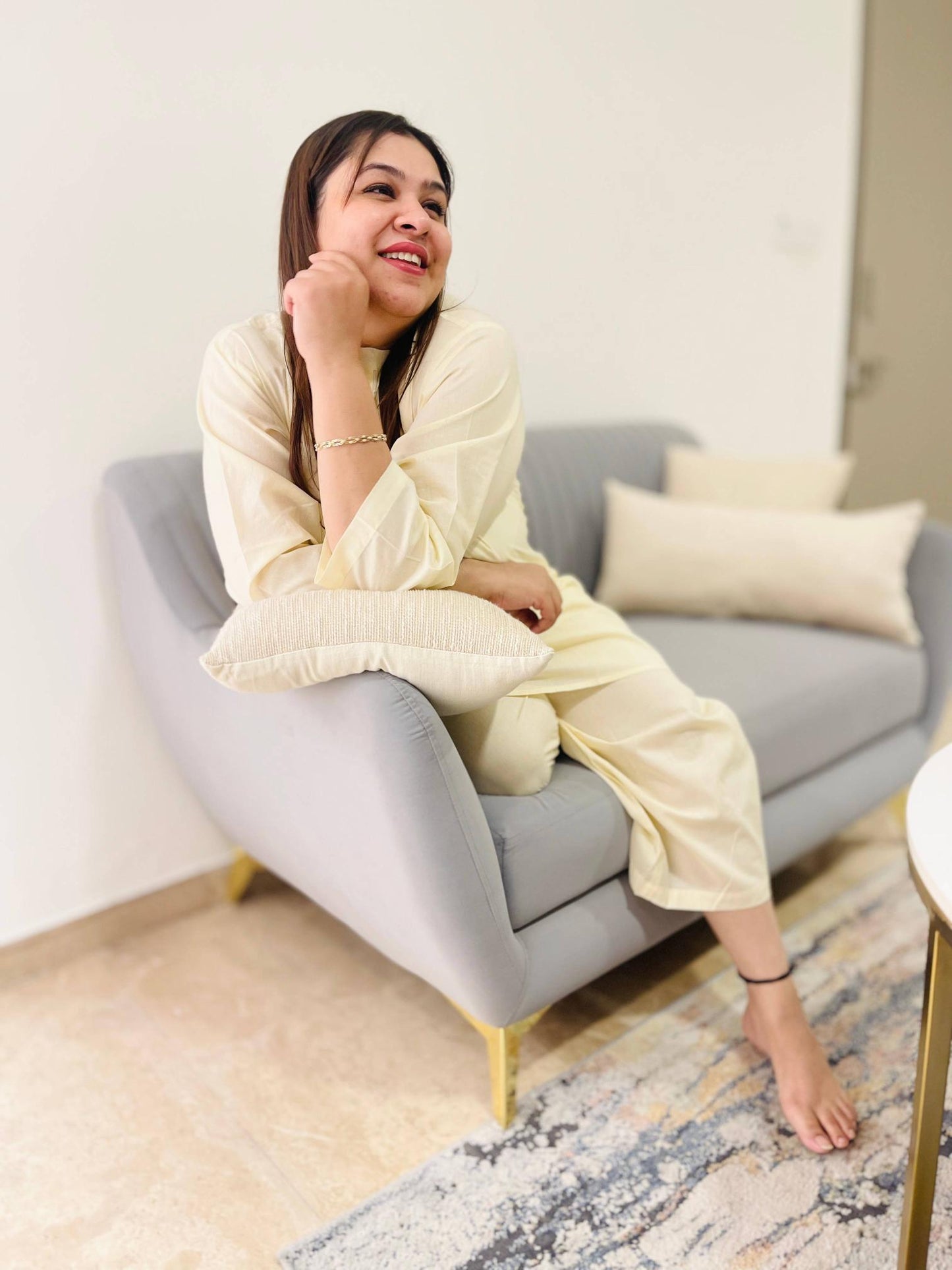 Cream Kurta Pajama