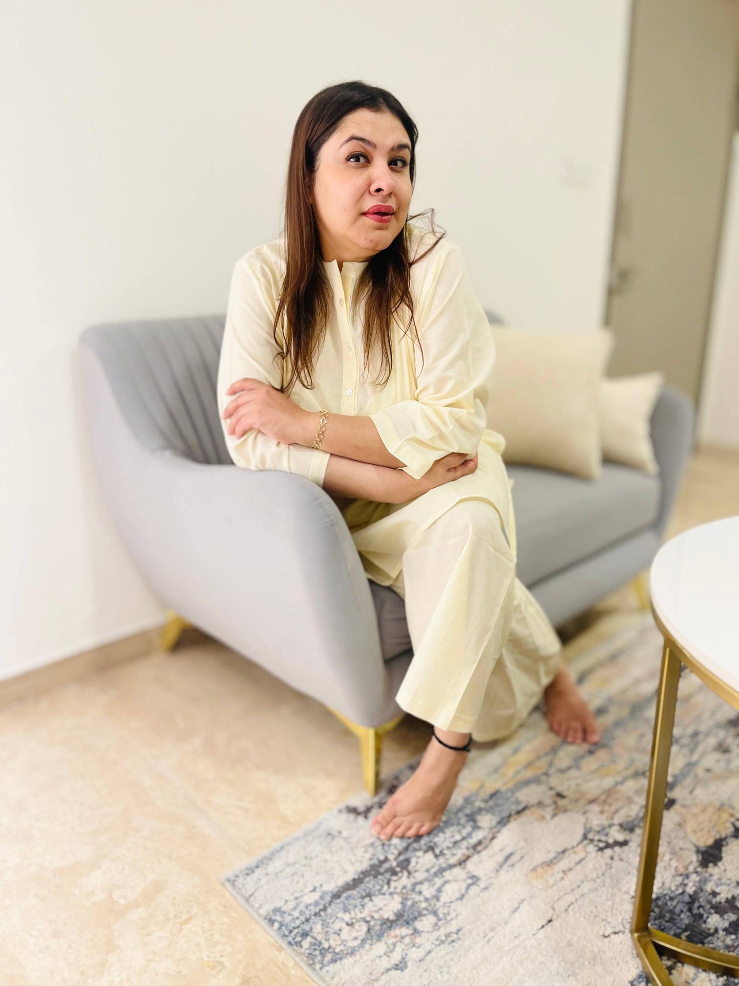 Cream Kurta Pajama