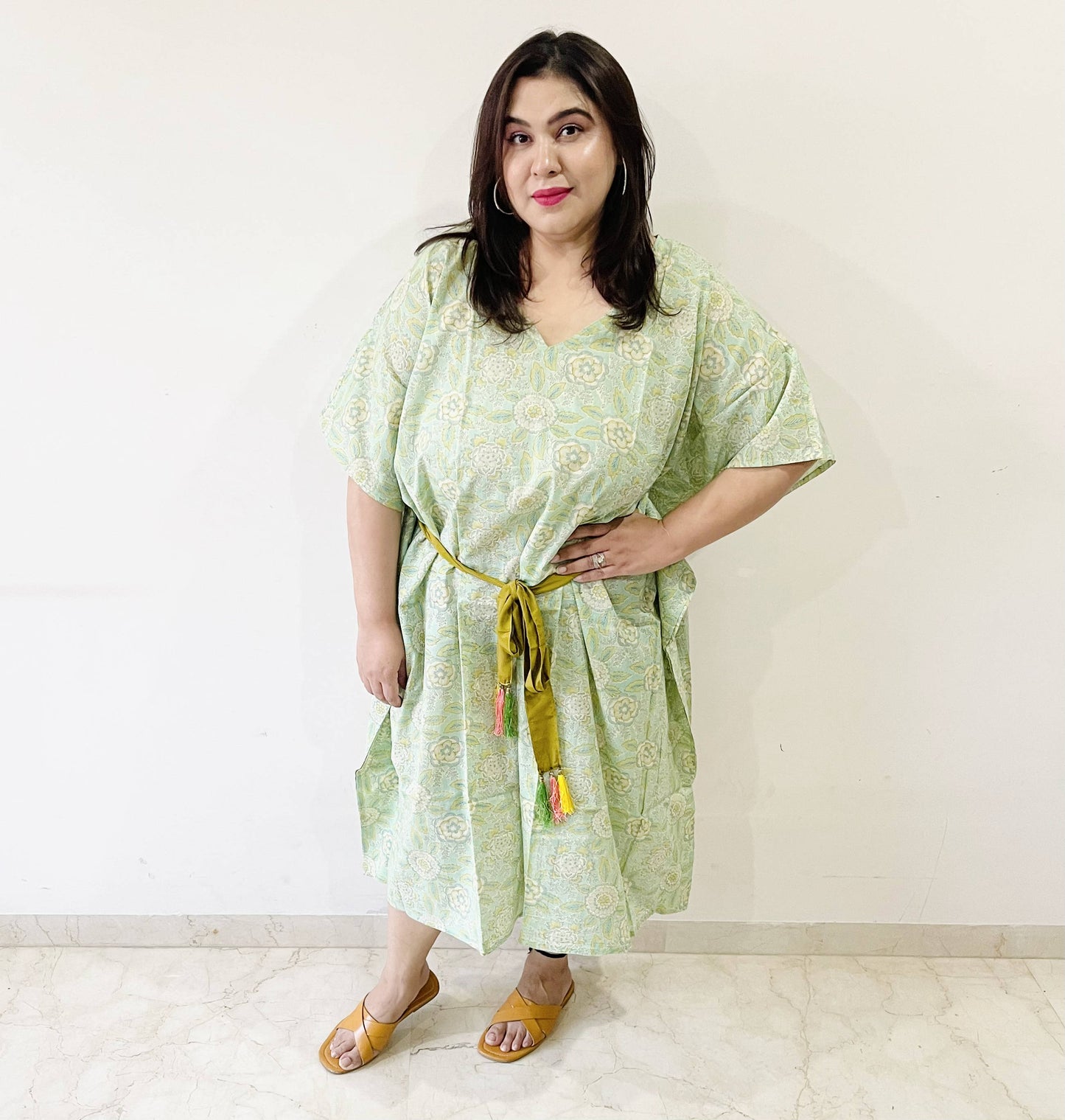 Green Short Kaftan