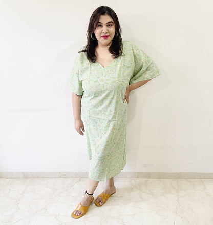 Green Short Kaftan