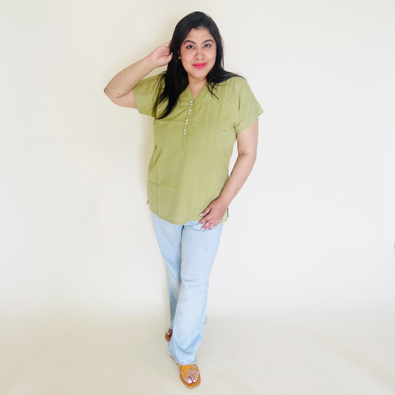 Yashita Linen Top