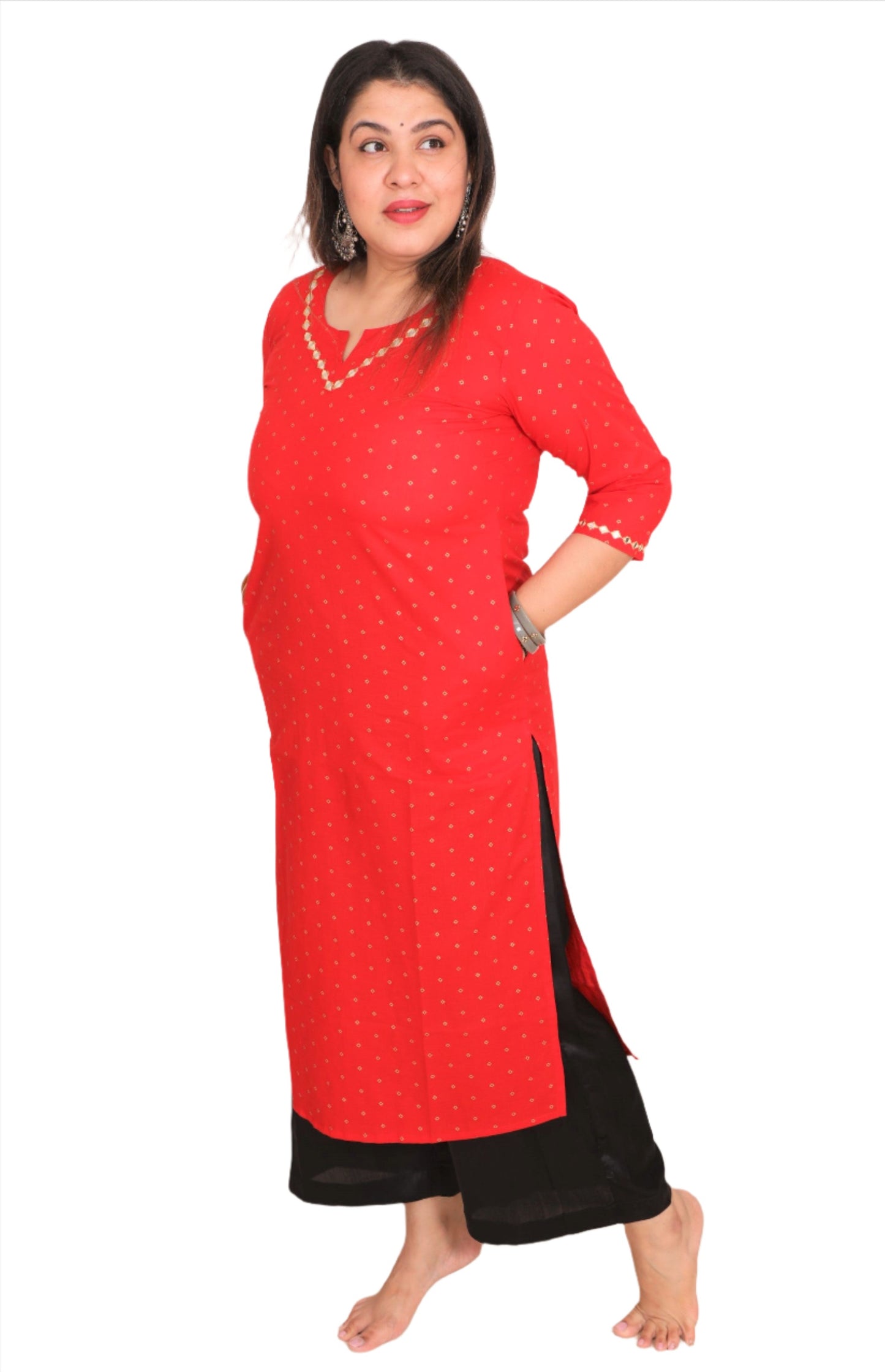 Ruby Red Kurta