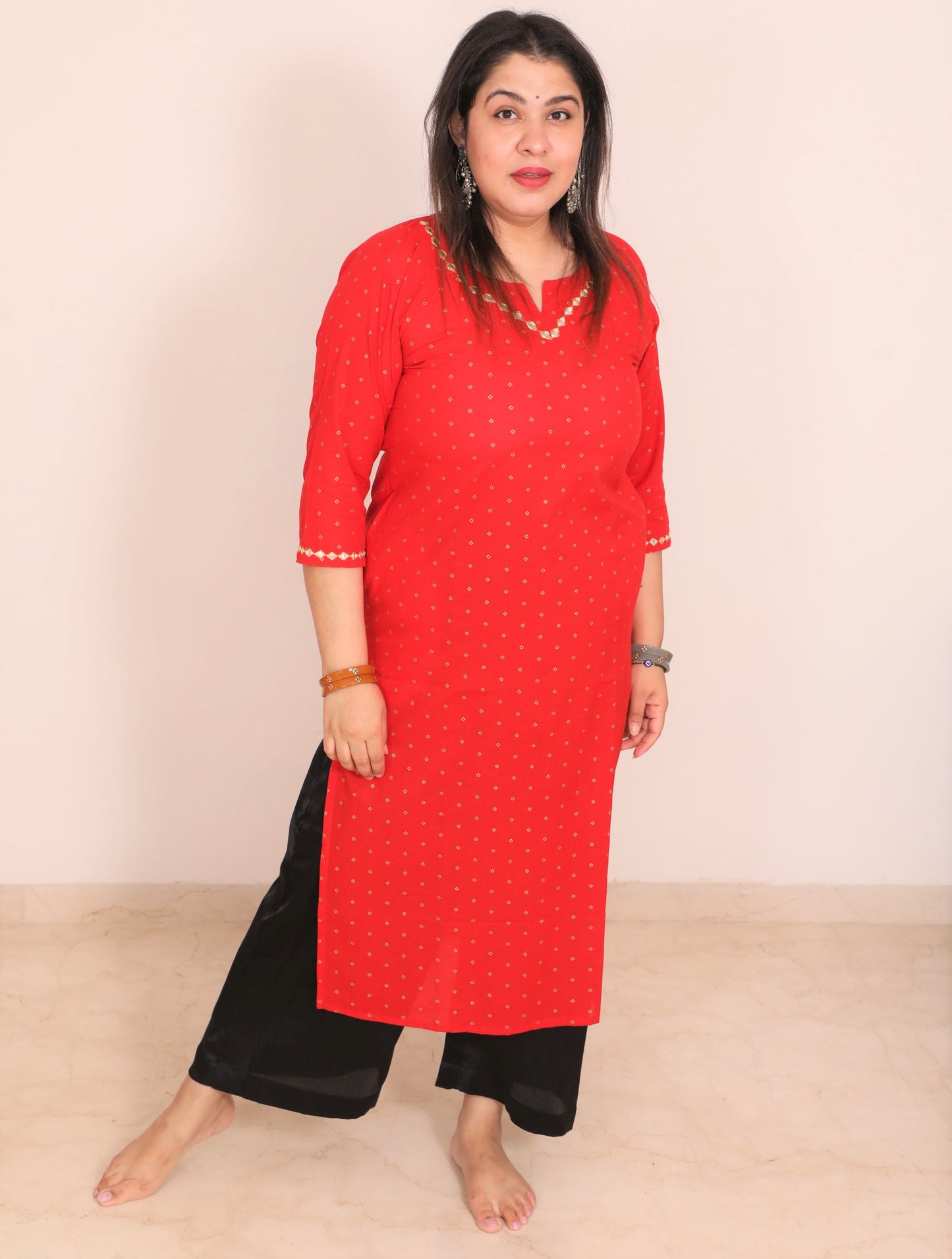 Ruby Red Kurta