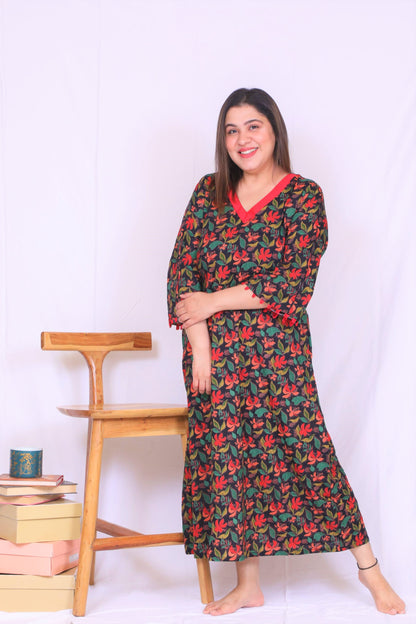 Raven Black Long Nighty