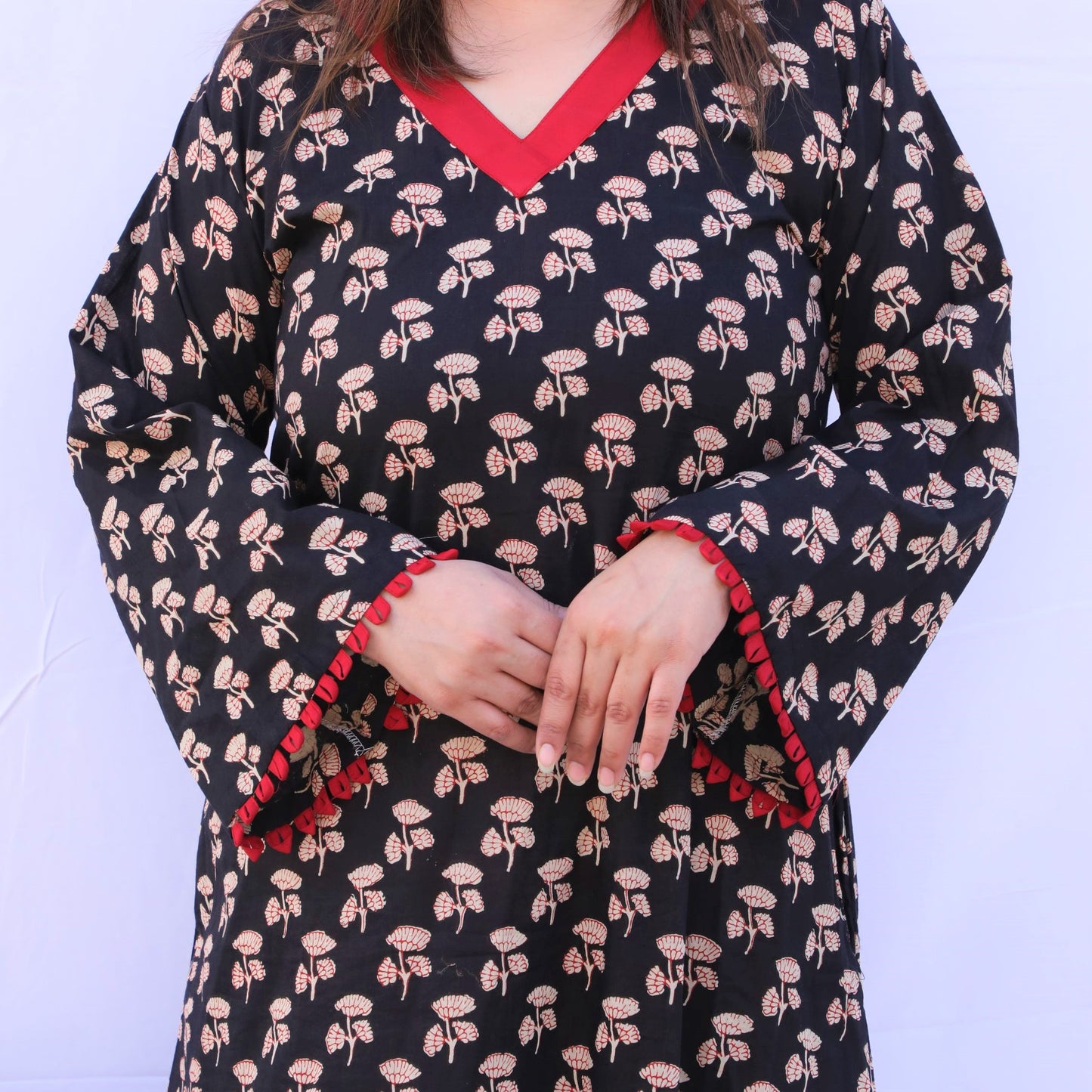 Soot Black Long Nighty