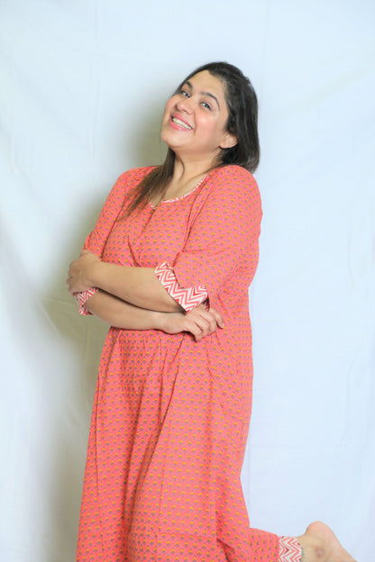 Brick Scallop Dress