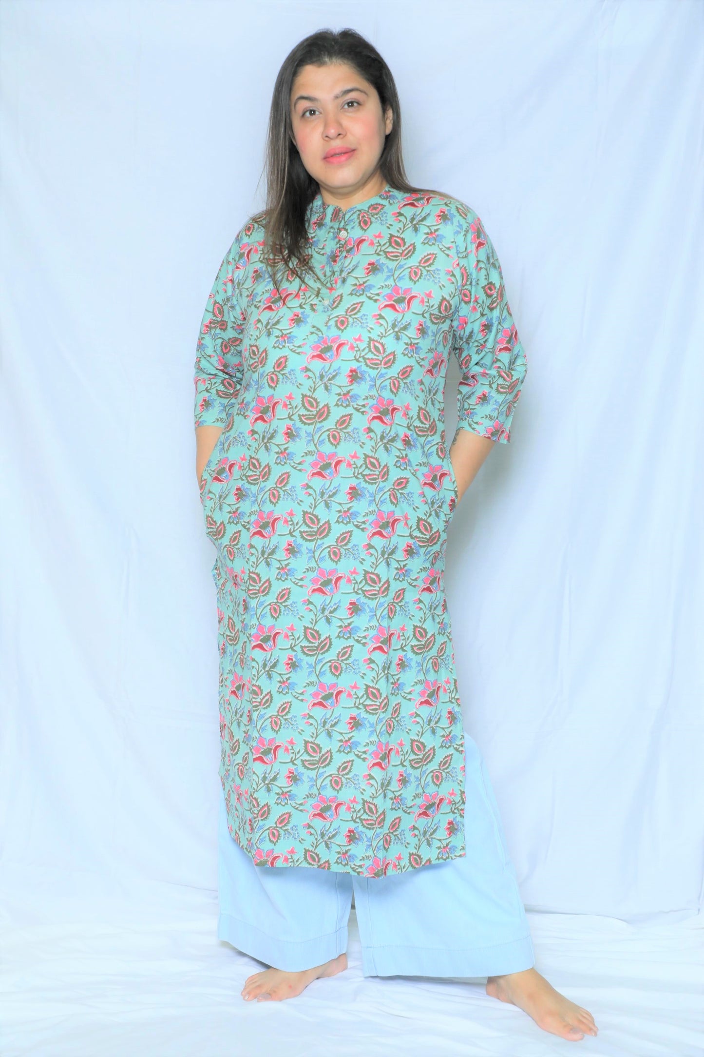Sea Green Regular Kurta