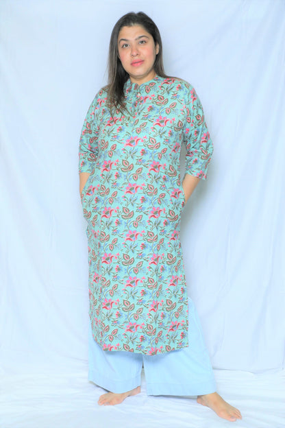Sea Green Regular Kurta