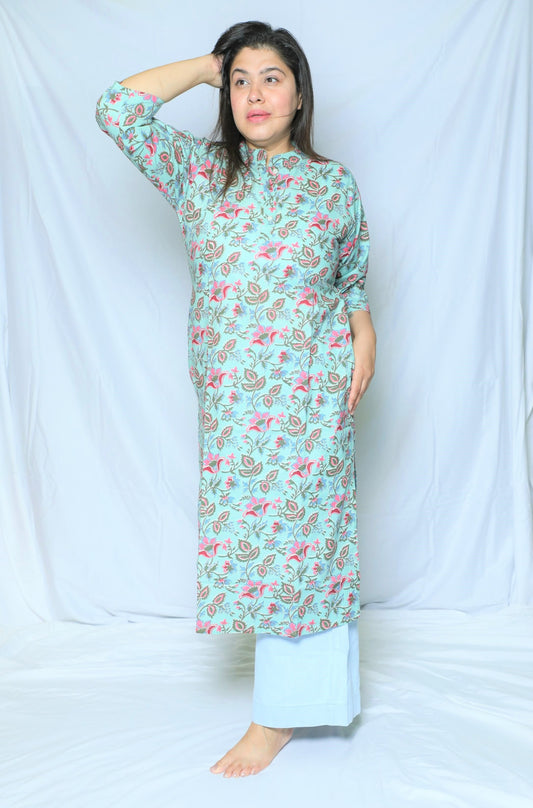 Sea Green Regular Kurta