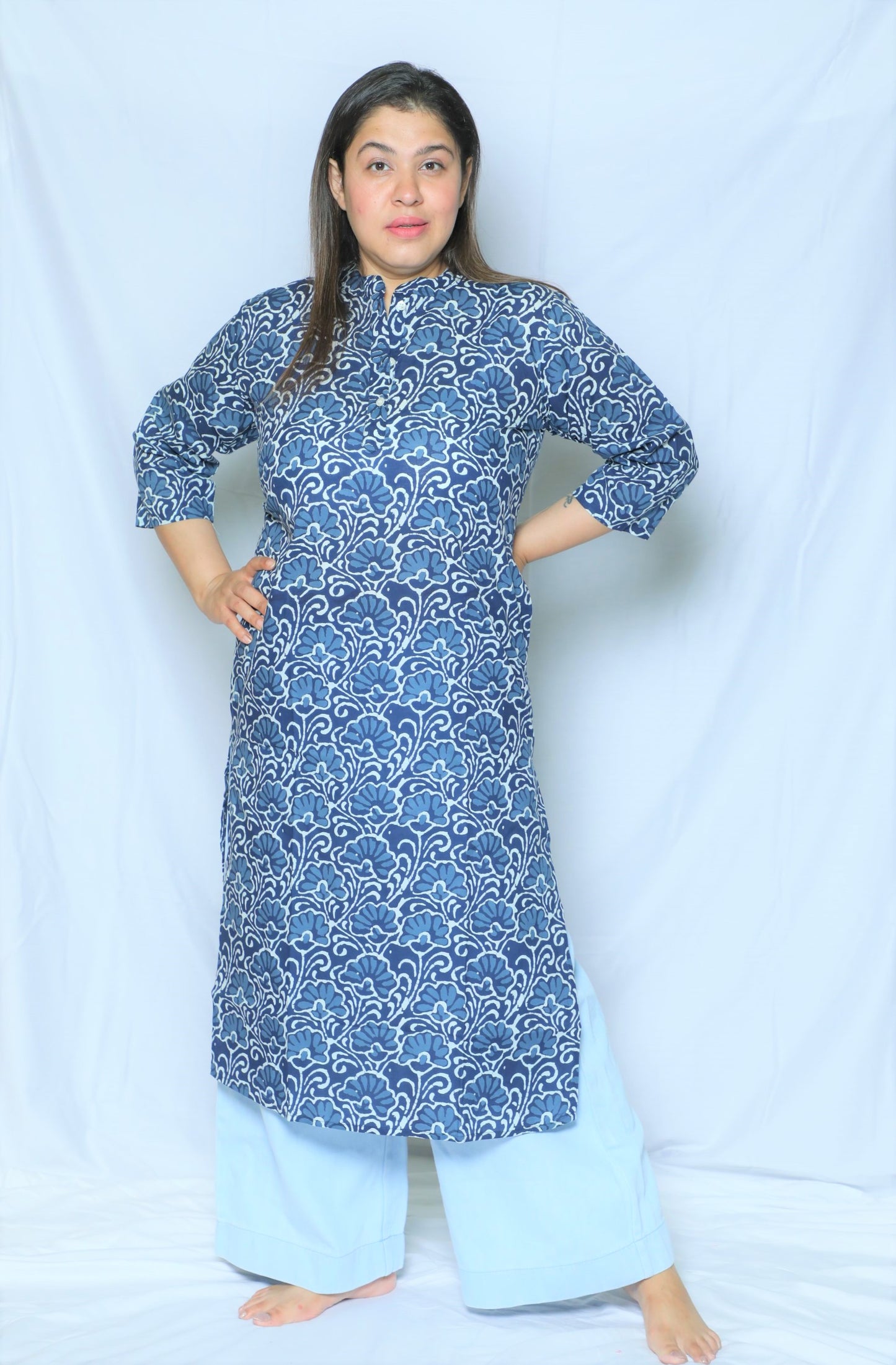 Blue Regular Kurta