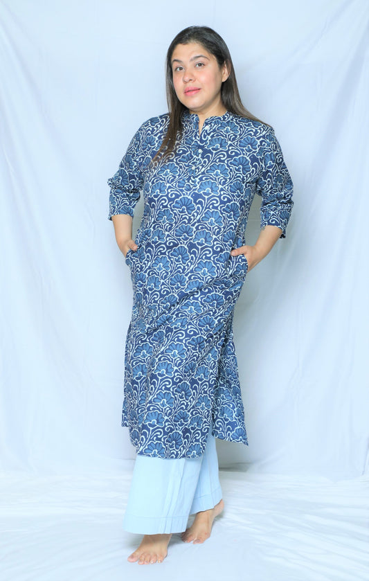 Blue Regular Kurta