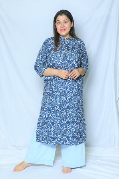 Blue Regular Kurta