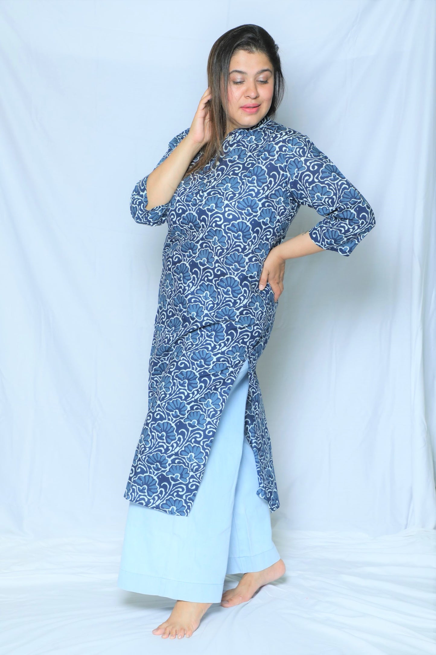 Blue Regular Kurta