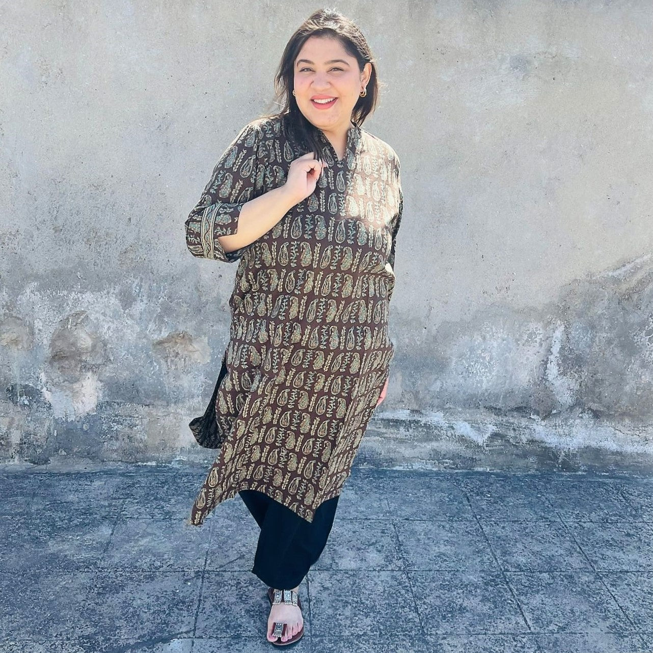 Auburn Cotton Kurta