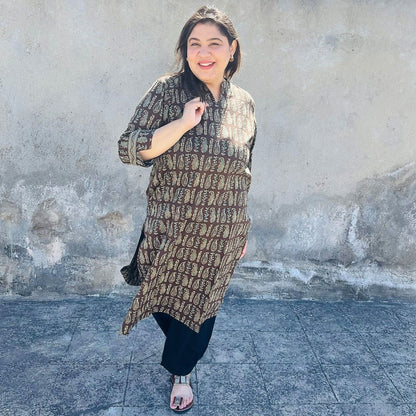 Auburn Cotton Kurta