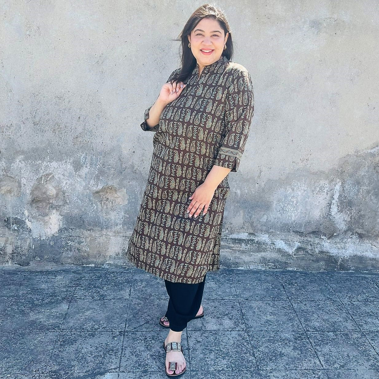 Auburn Cotton Kurta