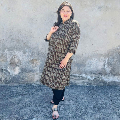 Auburn Cotton Kurta