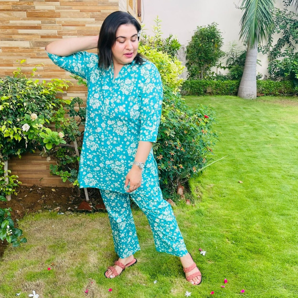 Its Not Blue Kurta Pajama Set