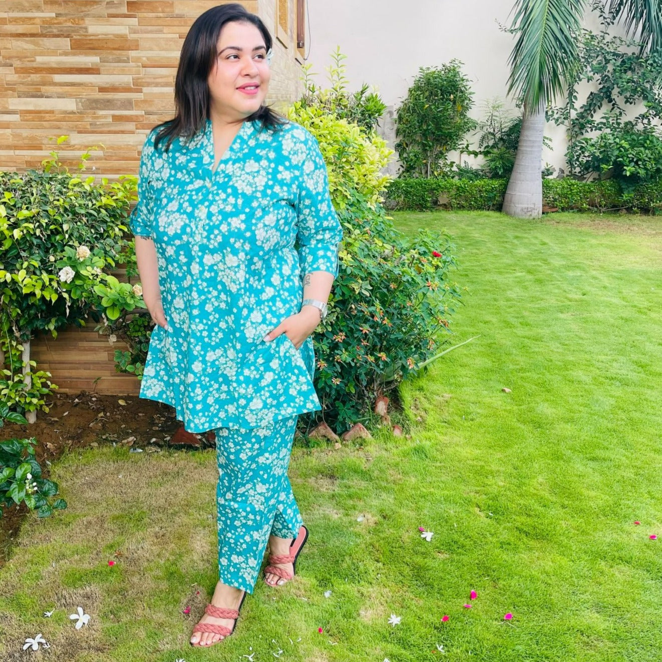 Its Not Blue Kurta Pajama Set