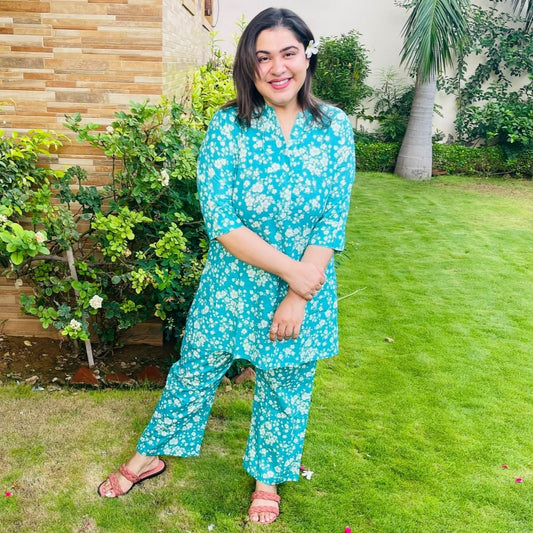 Its Not Blue Kurta Pajama Set