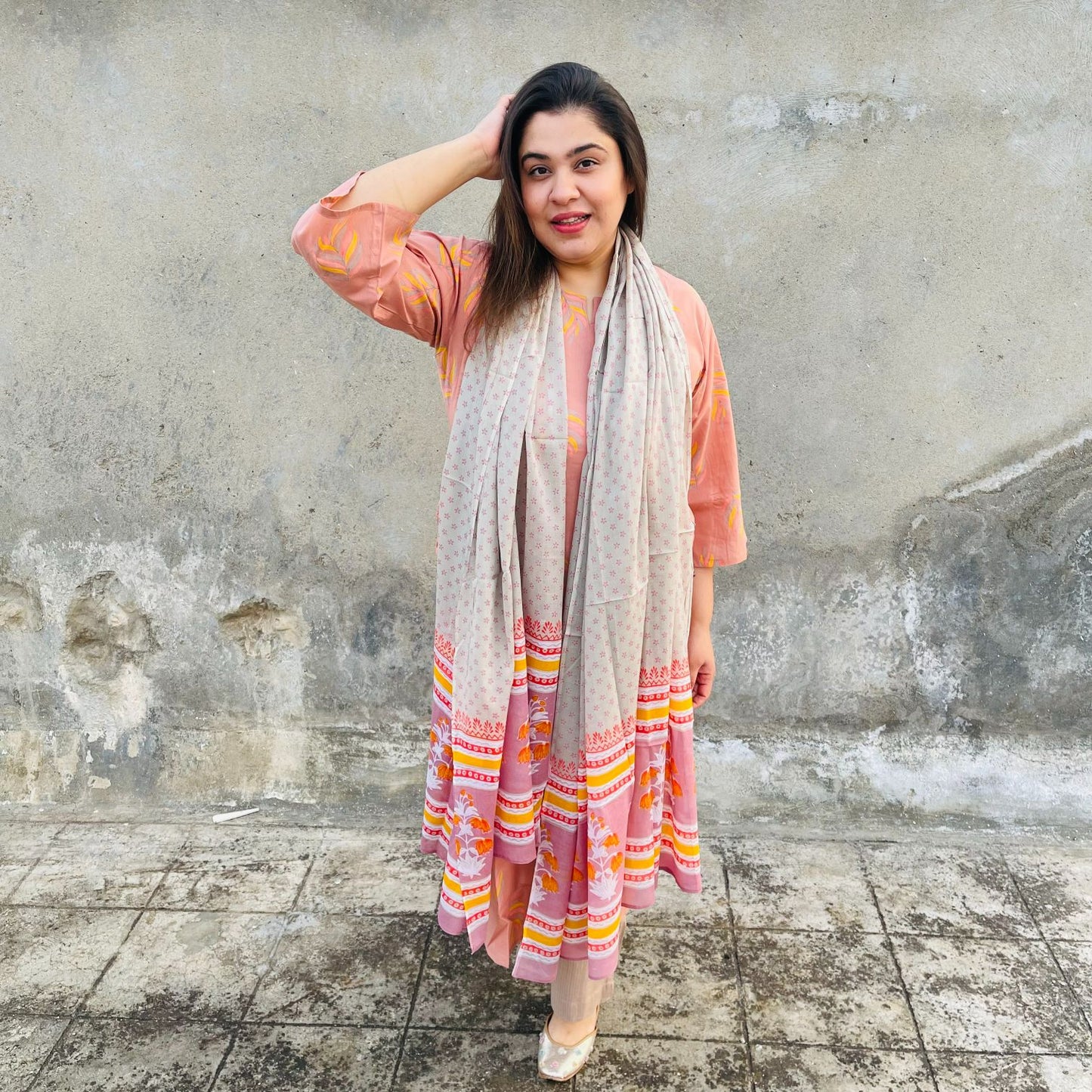 Oleander Kurta Dupatta Set