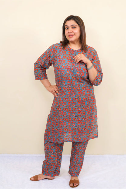 Sangria Kurta Pajama Set